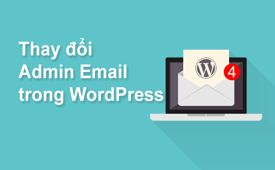 thay đổi WordPress admin email